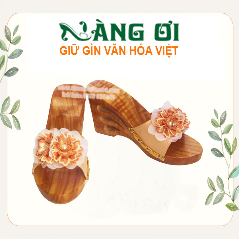 Guốc chạm 3 giọt nước mềm mại